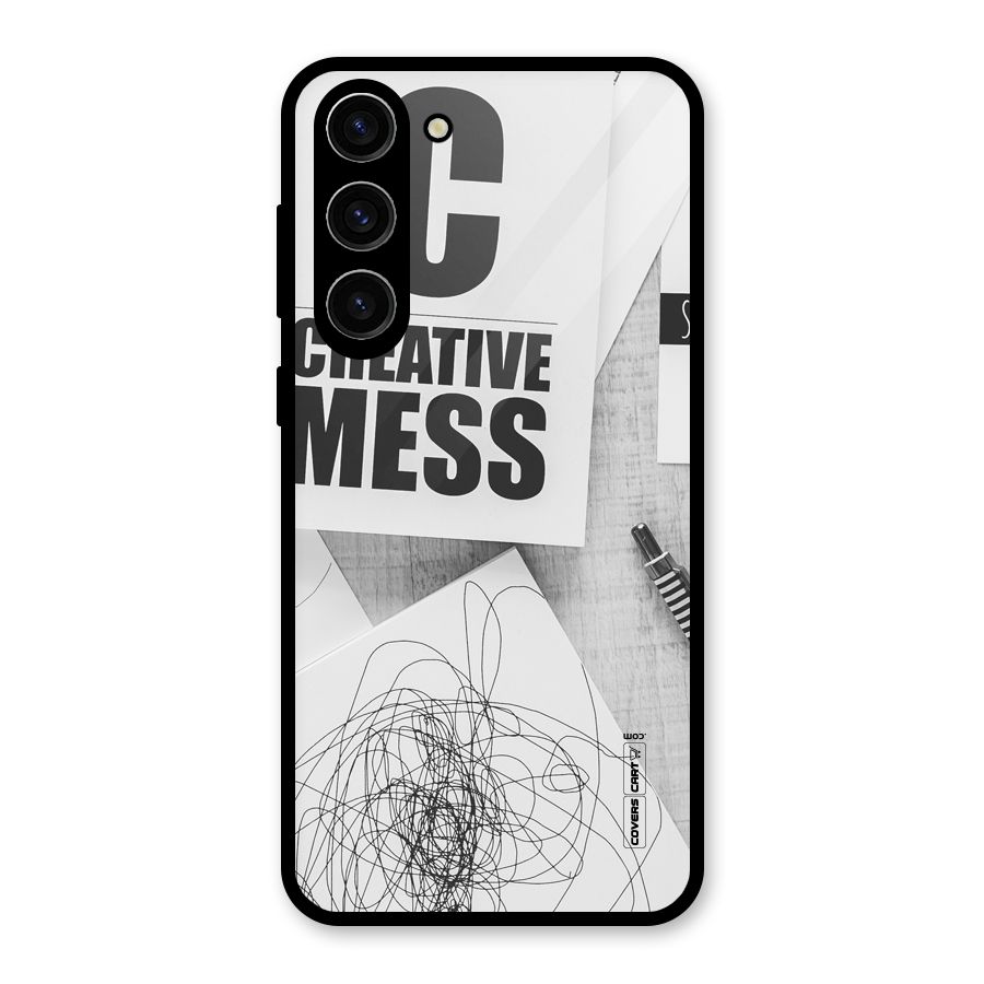 Creative Mess Glass Back Case for Galaxy S23 Plus