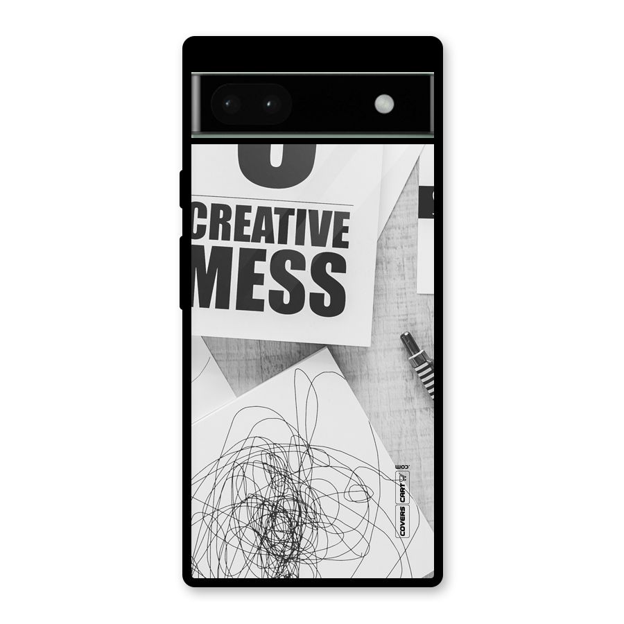 Creative Mess Glass Back Case for Google Pixel 6a