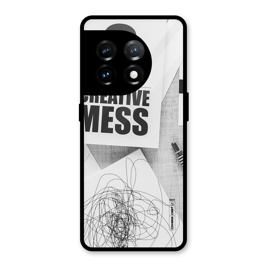 Creative Mess Glass Back Case for OnePlus 11