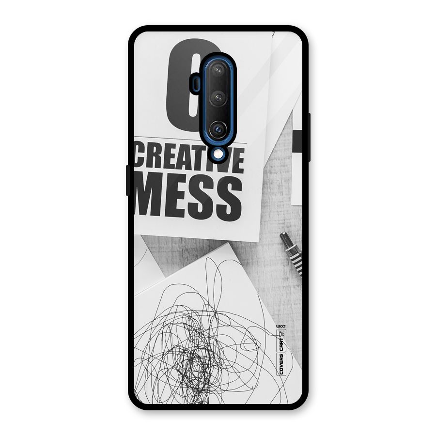 Creative Mess Glass Back Case for OnePlus 7T Pro