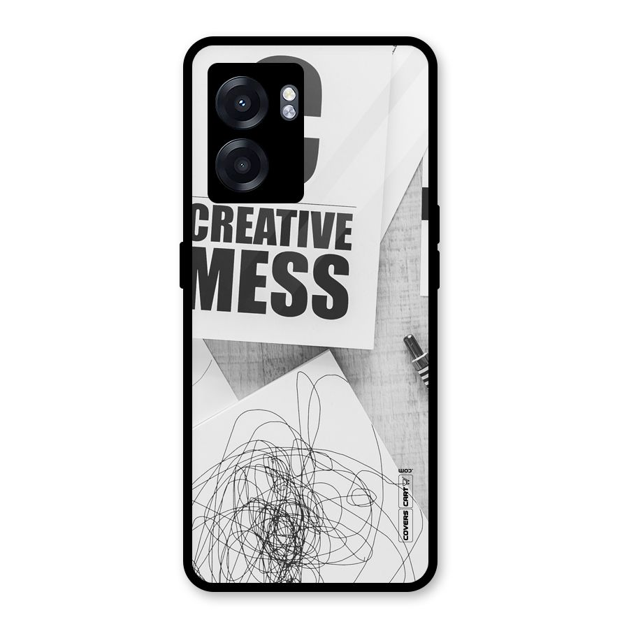 Creative Mess Glass Back Case for Oppo K10 (5G)