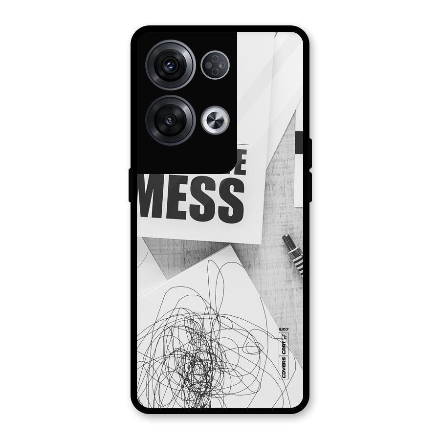 Creative Mess Glass Back Case for Oppo Reno8 Pro 5G