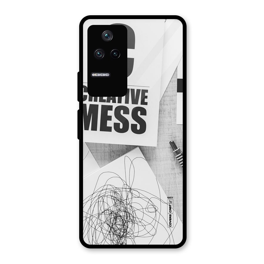 Creative Mess Glass Back Case for Poco F4 5G
