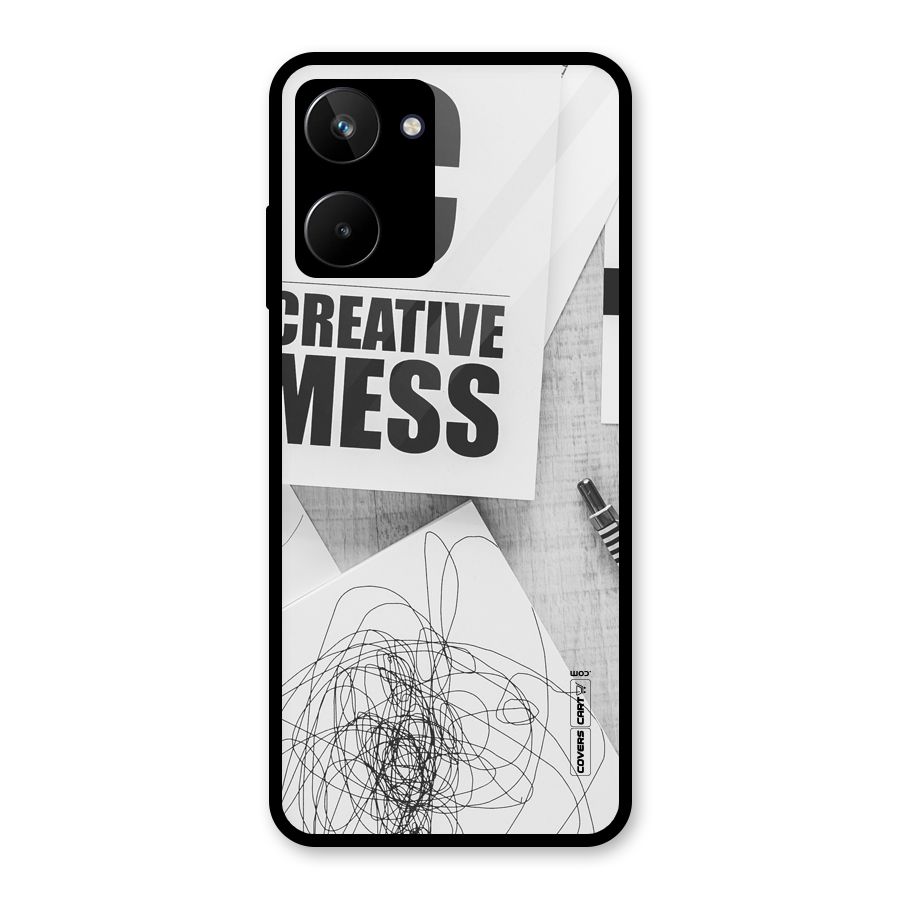 Creative Mess Glass Back Case for Realme 10