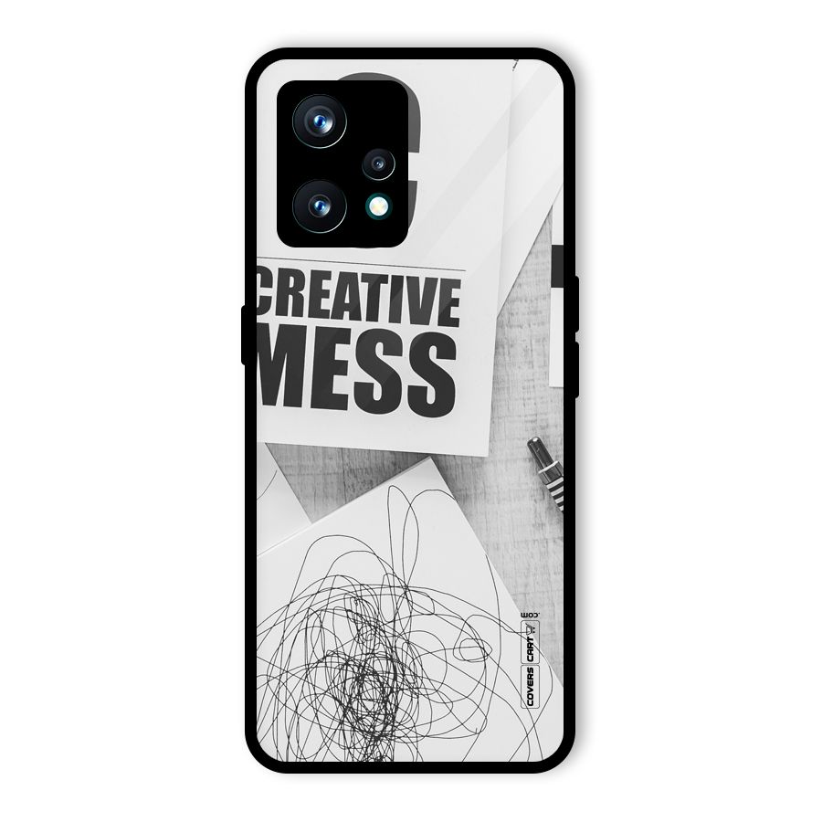 Creative Mess Glass Back Case for Realme 9 Pro Plus 5G