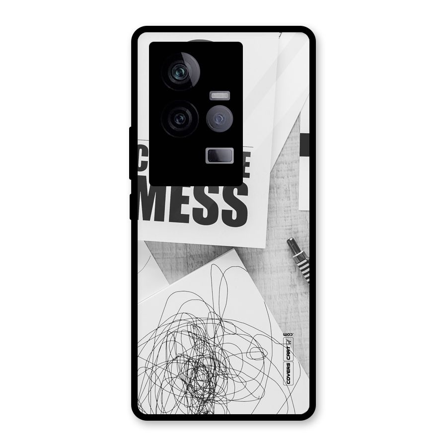Creative Mess Glass Back Case for Vivo iQOO 11 5G