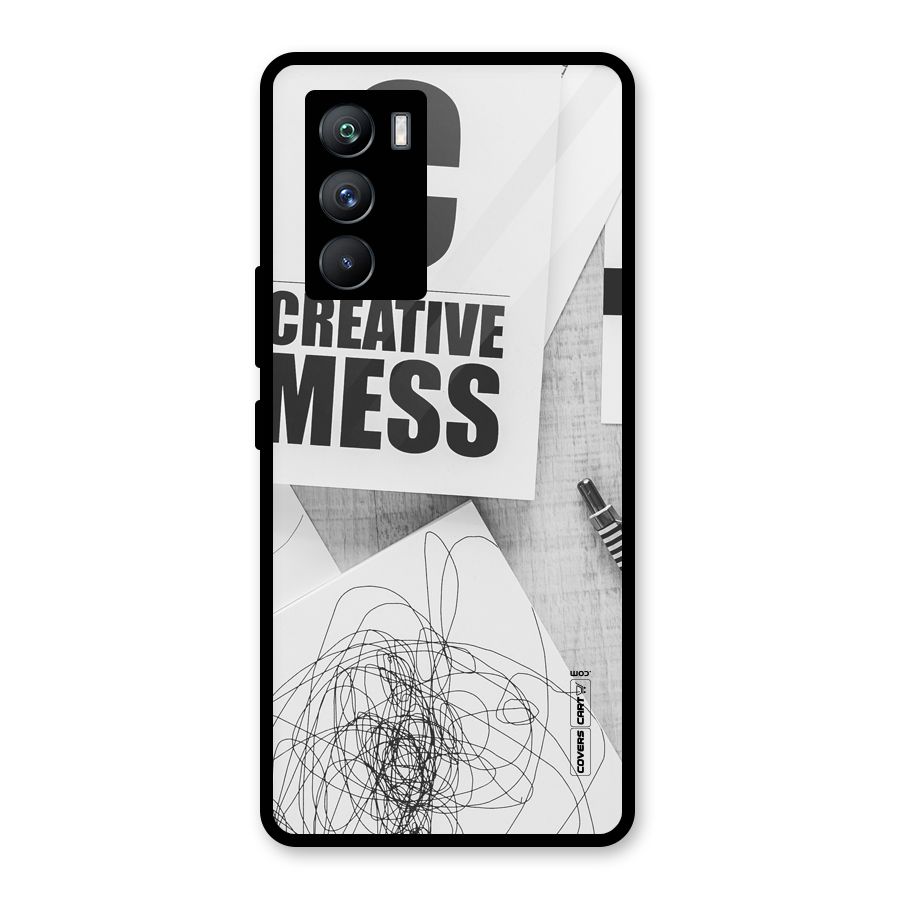 Creative Mess Glass Back Case for Vivo iQOO 9 SE