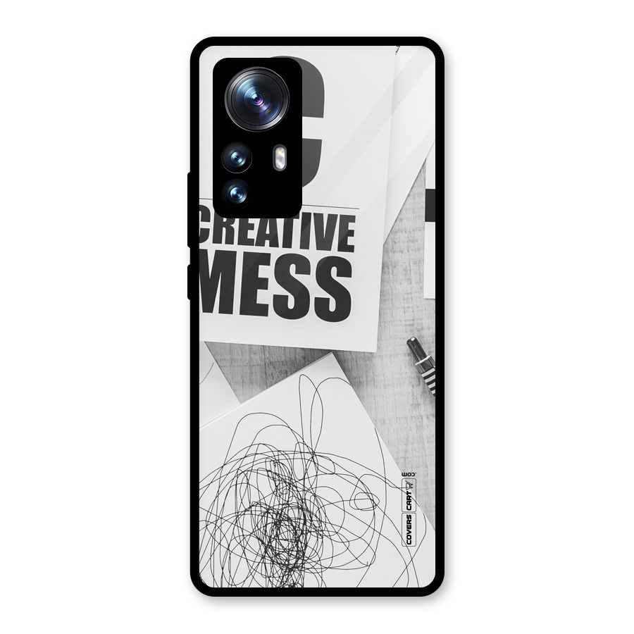 Creative Mess Glass Back Case for Xiaomi 12 Pro