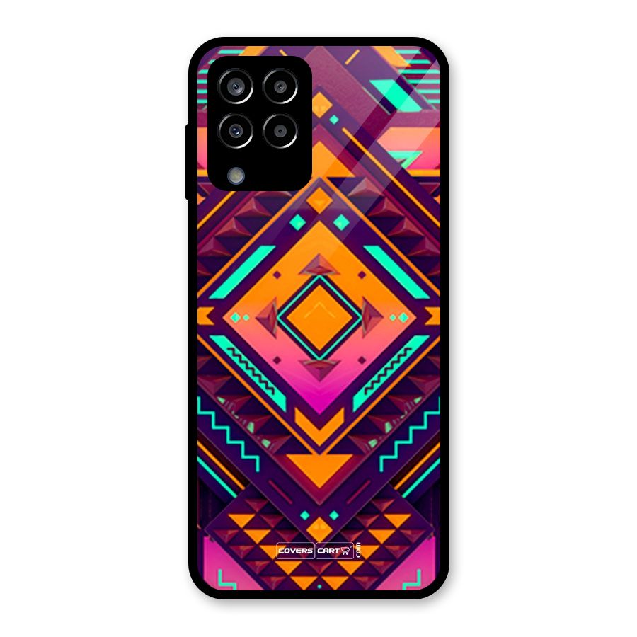 Creative Rhombus Glass Back Case for Galaxy M33