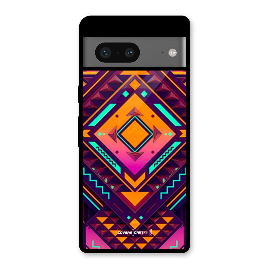 Creative Rhombus Glass Back Case for Google Pixel 7