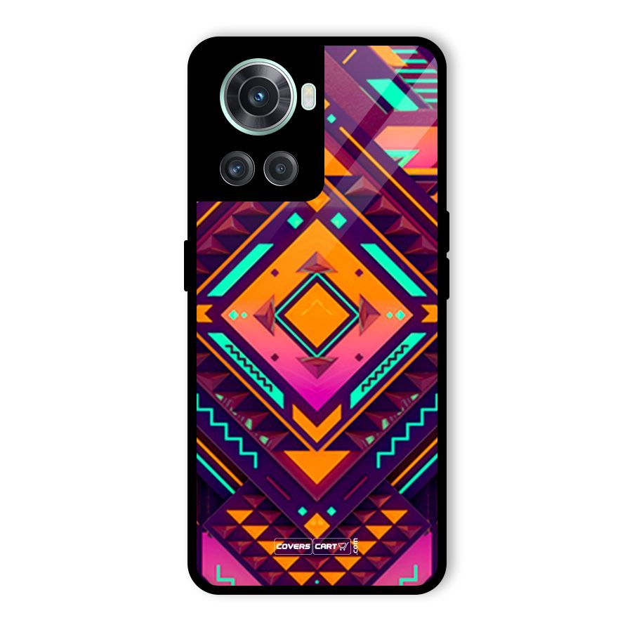 Creative Rhombus Glass Back Case for OnePlus 10R