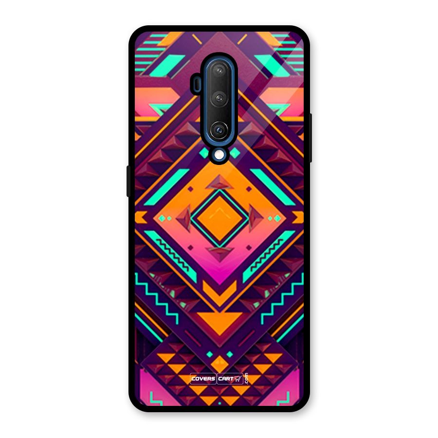 Creative Rhombus Glass Back Case for OnePlus 7T Pro