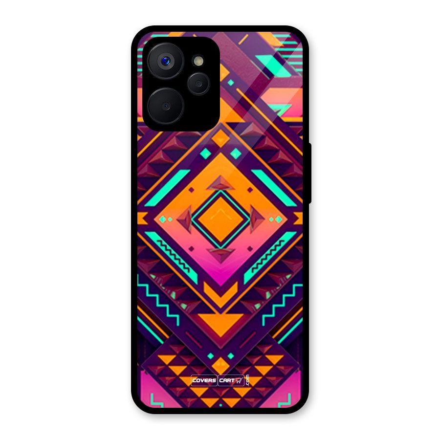 Creative Rhombus Glass Back Case for Realme 9i 5G