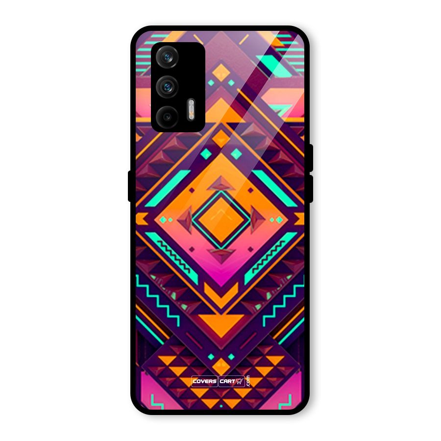 Creative Rhombus Glass Back Case for Realme GT 5G