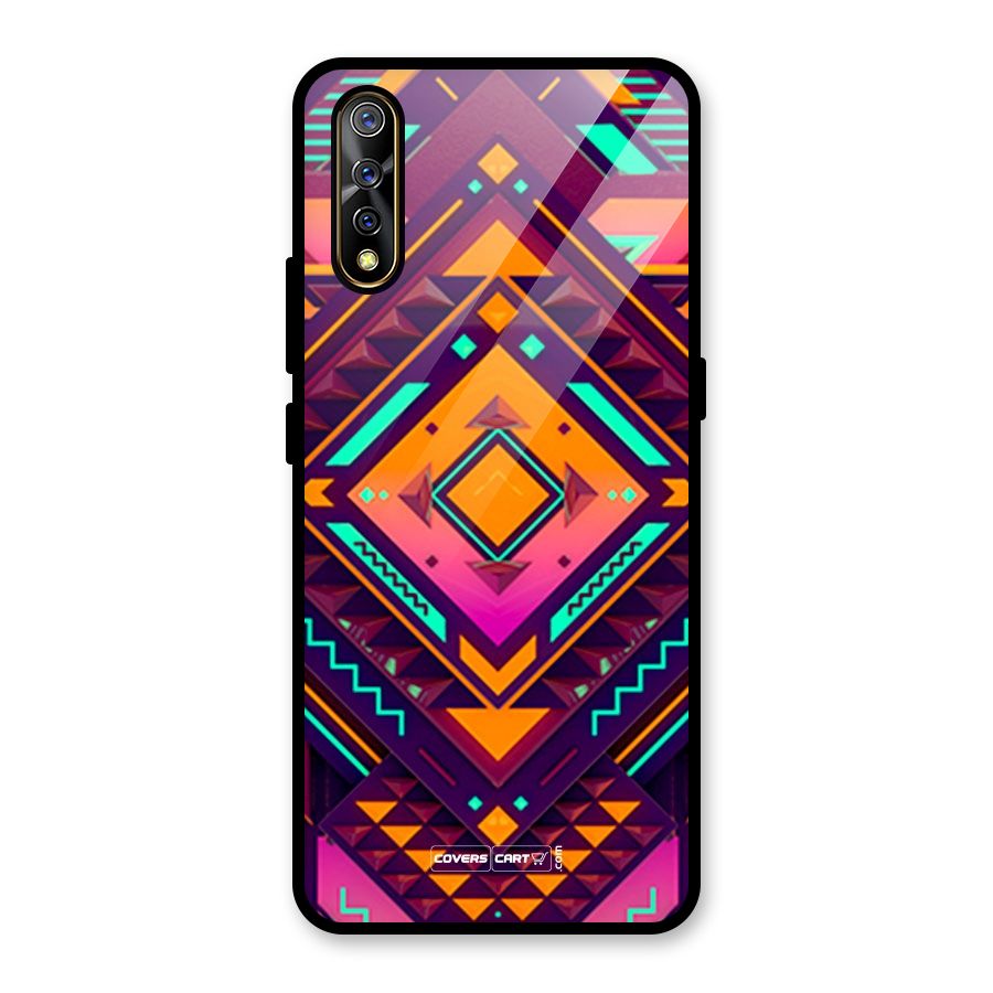 Creative Rhombus Glass Back Case for Vivo S1