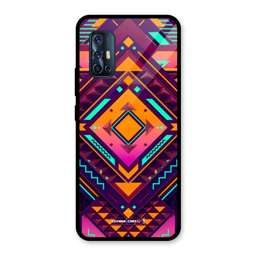 Creative Rhombus Glass Back Case for Vivo V17