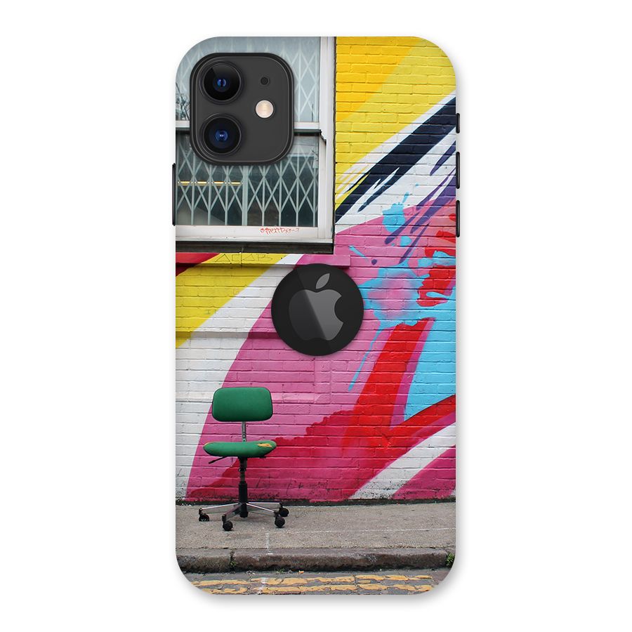 Creative Wall Art Back Case for iPhone 11 Logo Cut