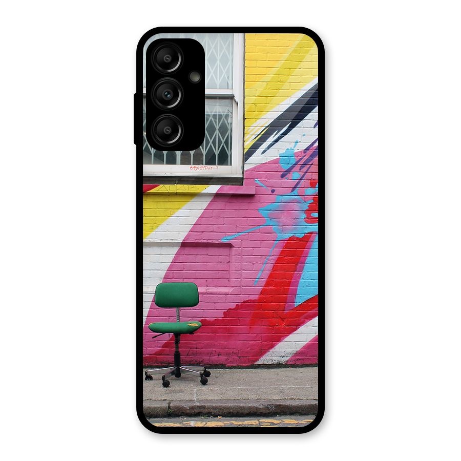 Creative Wall Art Glass Back Case for Galaxy A14 5G