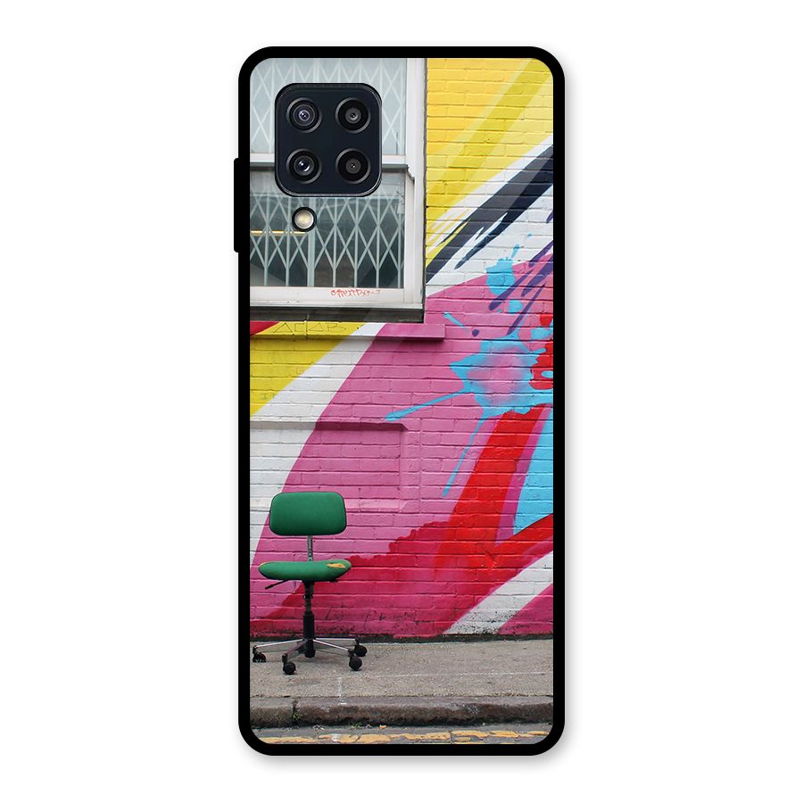 Creative Wall Art Glass Back Case for Galaxy M32