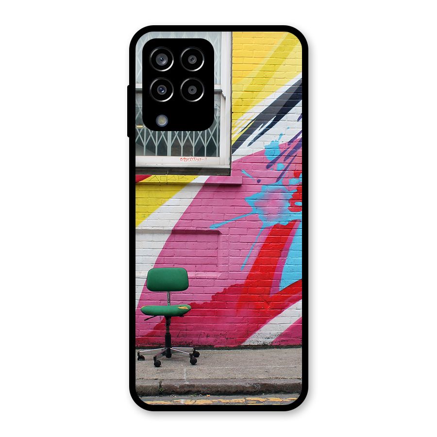 Creative Wall Art Glass Back Case for Galaxy M33