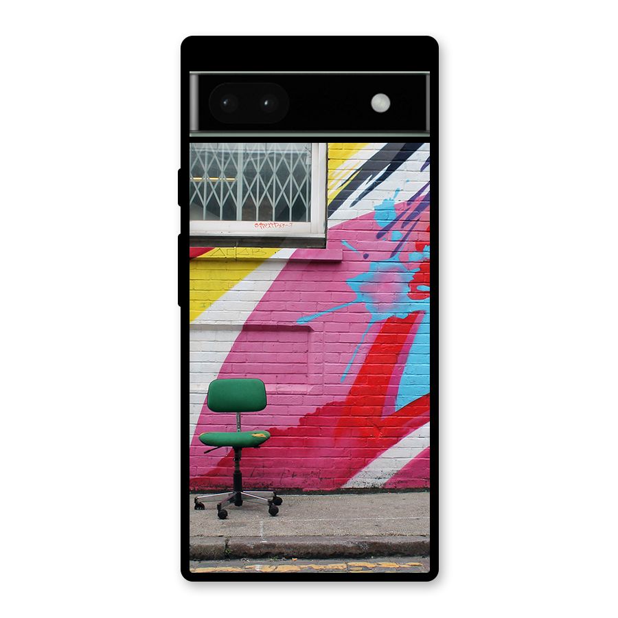 Creative Wall Art Glass Back Case for Google Pixel 6a
