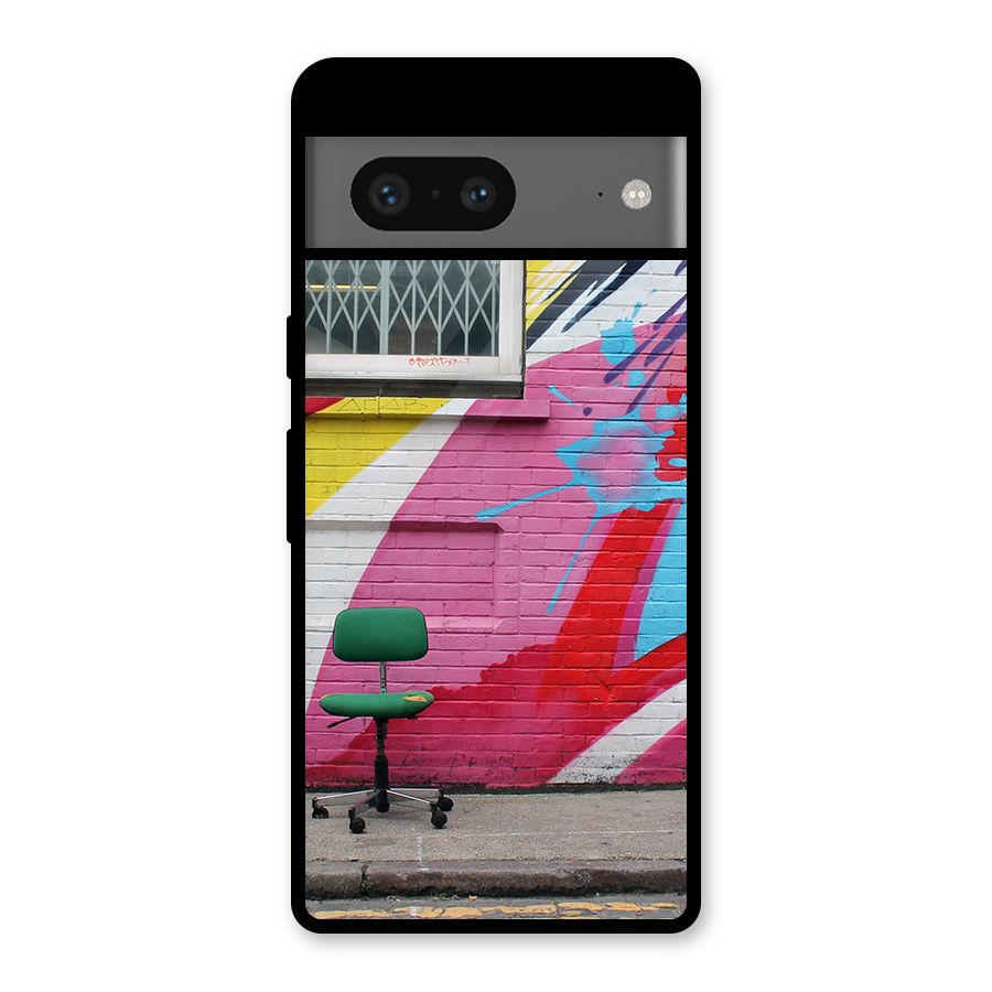 Creative Wall Art Glass Back Case for Google Pixel 7