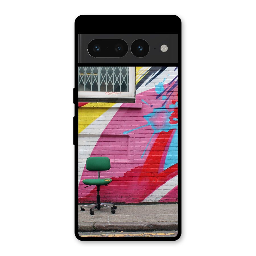 Creative Wall Art Glass Back Case for Google Pixel 7 Pro