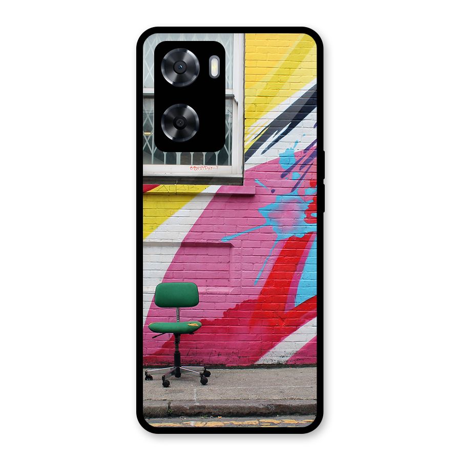 Creative Wall Art Glass Back Case for Oppo A57 2022