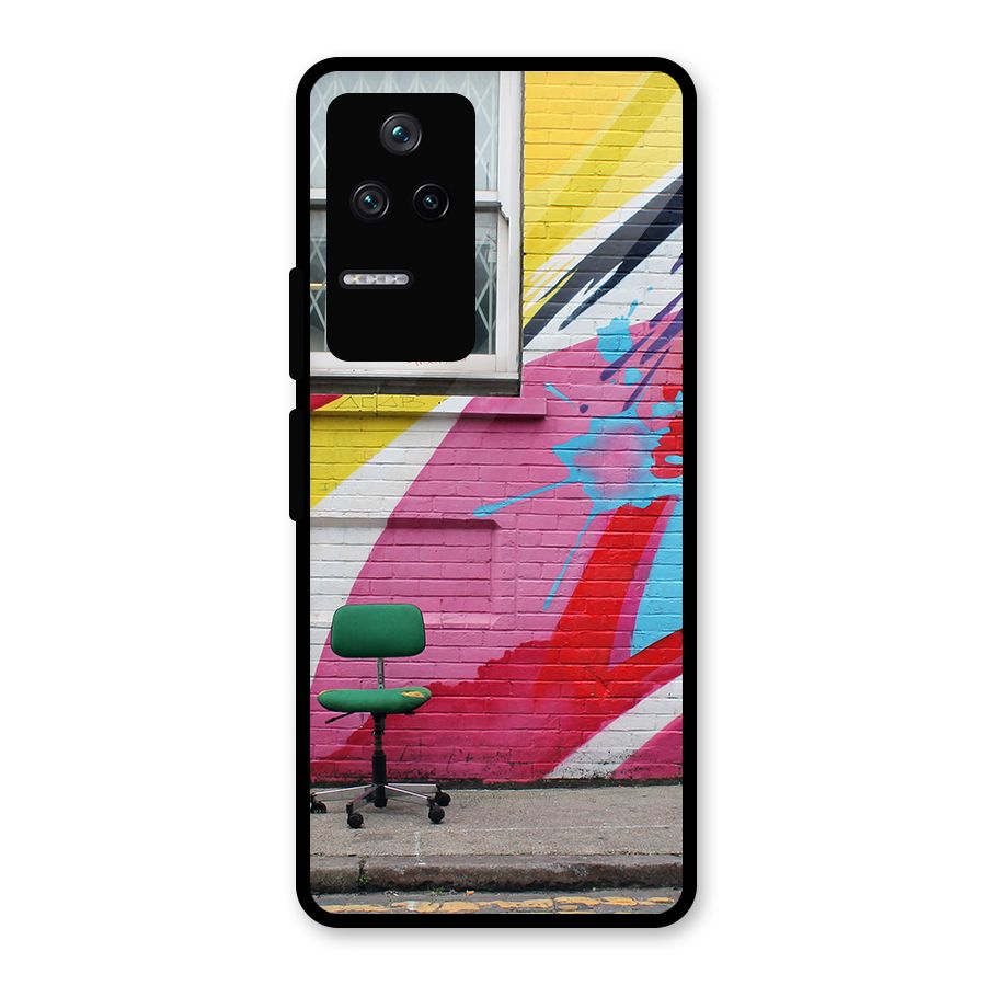 Creative Wall Art Glass Back Case for Poco F4 5G
