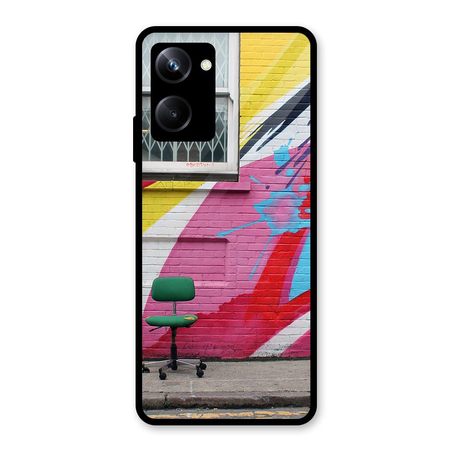 Creative Wall Art Glass Back Case for Realme 10 Pro