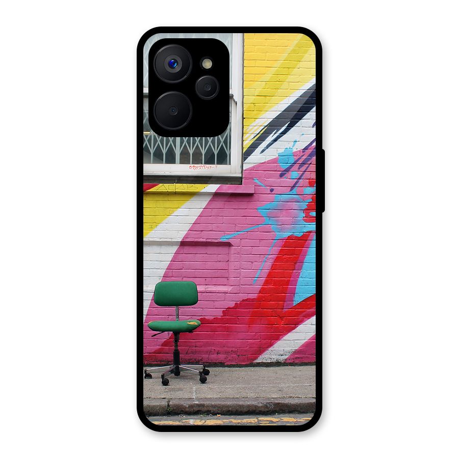 Creative Wall Art Glass Back Case for Realme 9i 5G