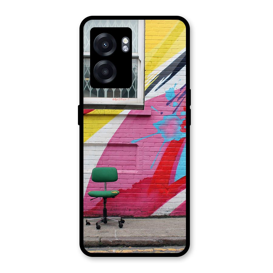 Creative Wall Art Glass Back Case for Realme Narzo 50 5G