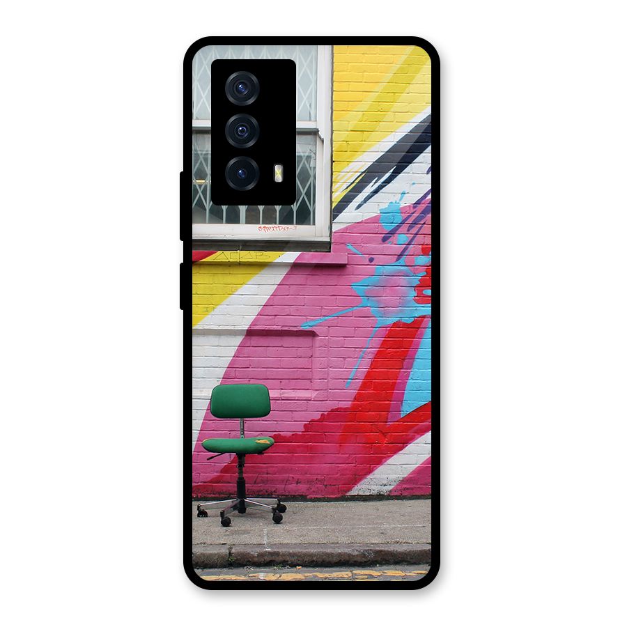 Creative Wall Art Glass Back Case for Vivo iQOO Z5