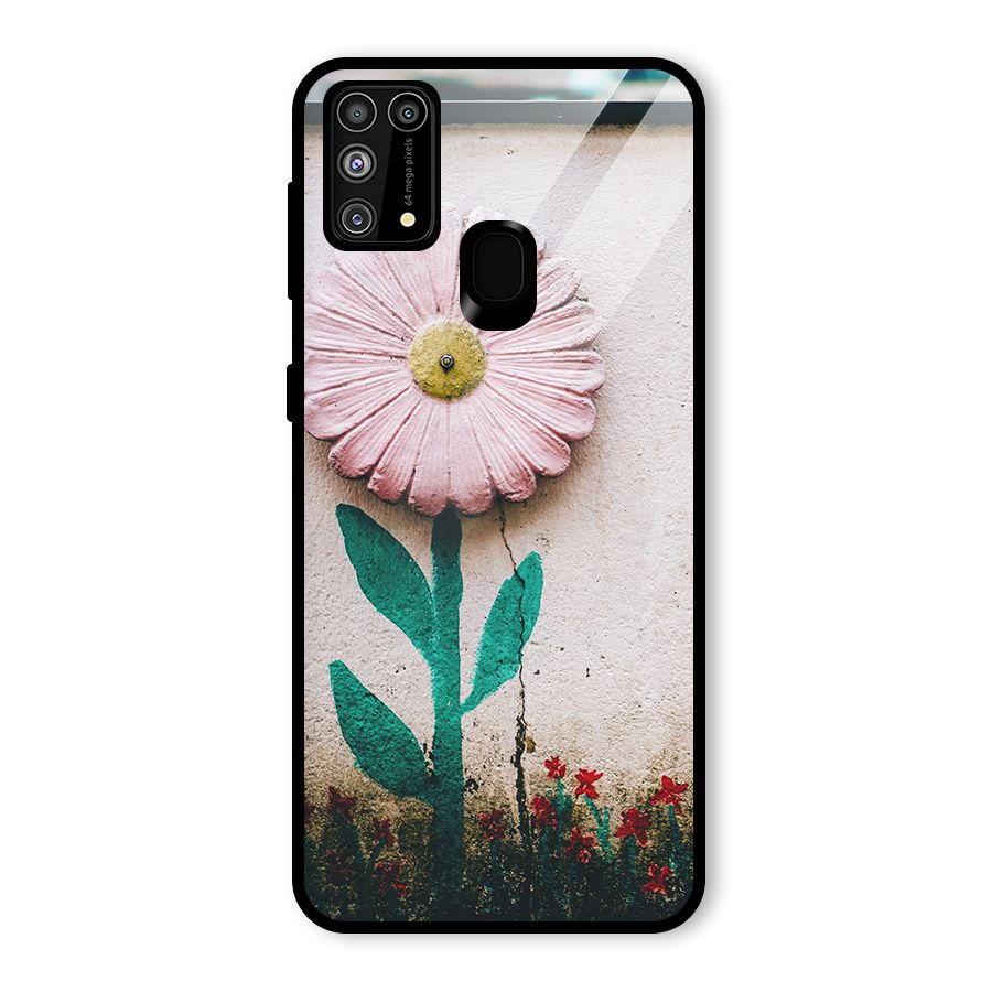 Creativity Flower Glass Back Case for Galaxy M31