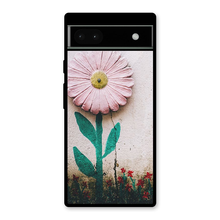 Creativity Flower Glass Back Case for Google Pixel 6a
