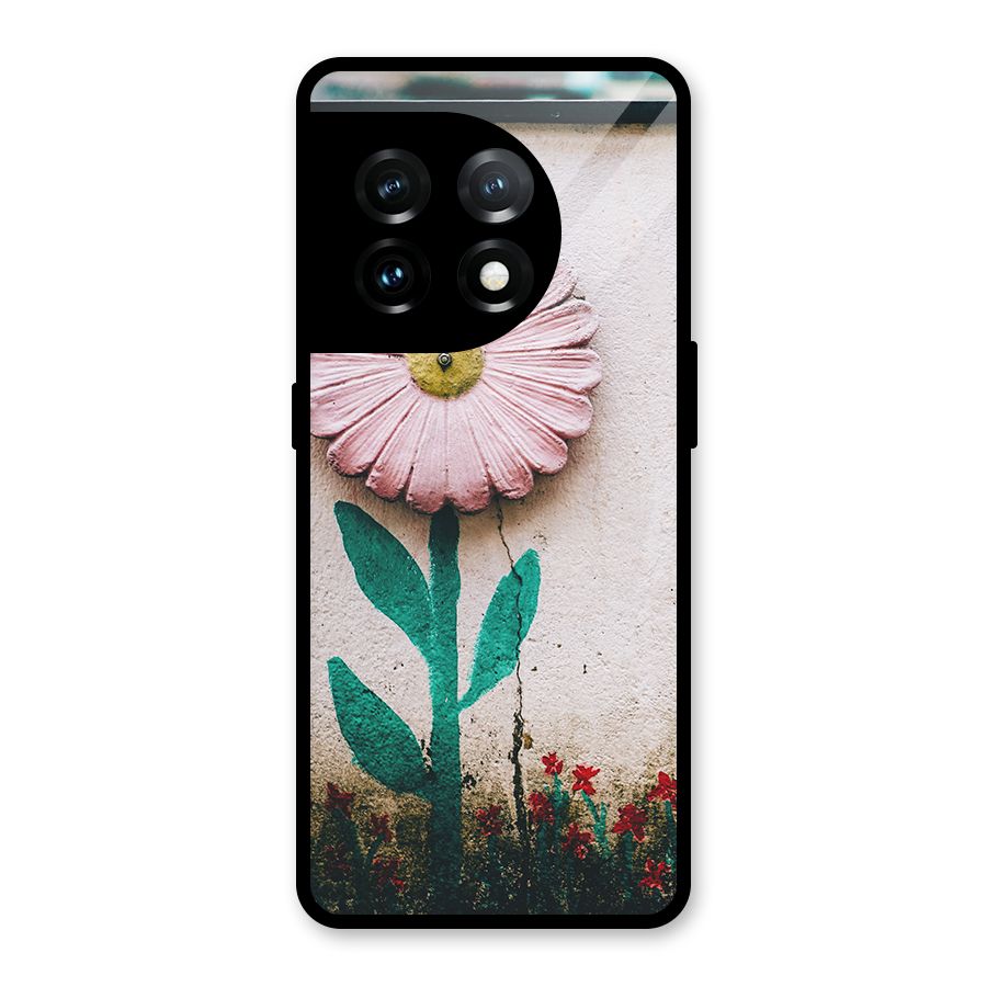 Creativity Flower Glass Back Case for OnePlus 11