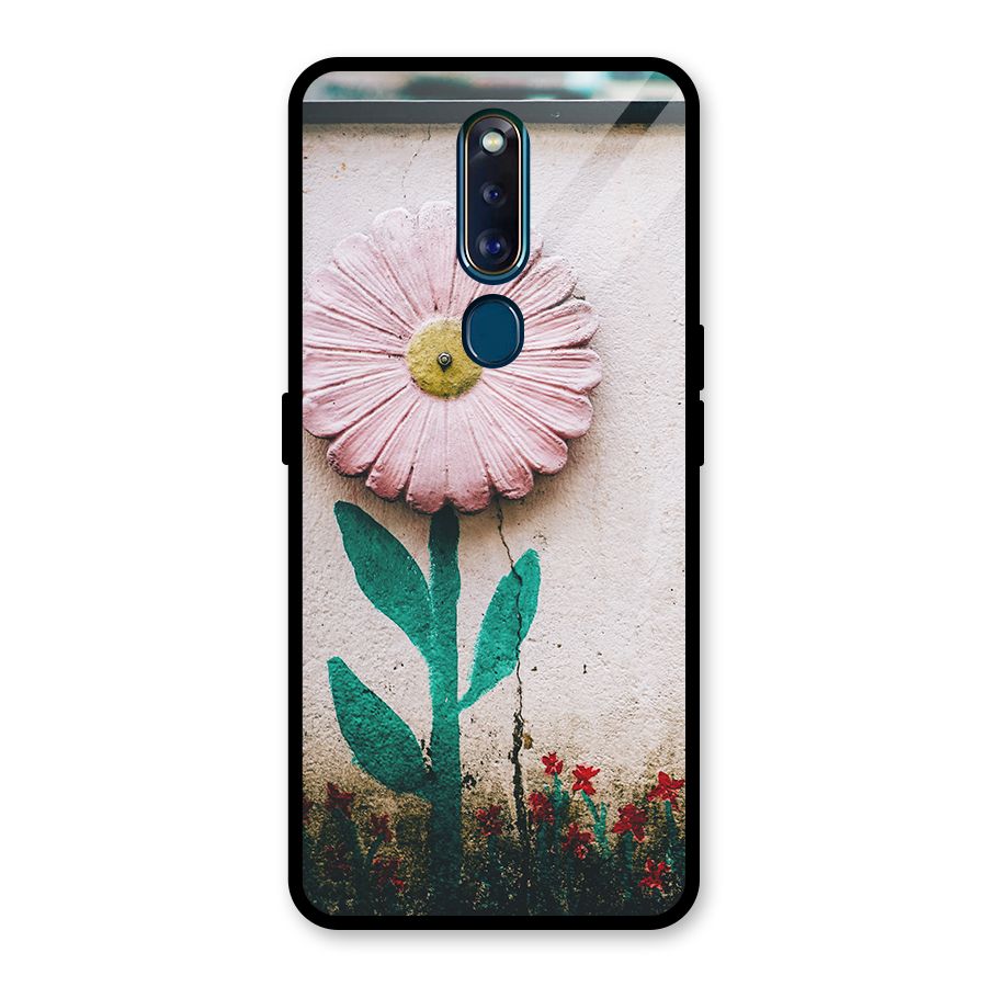 Creativity Flower Glass Back Case for Oppo F11 Pro