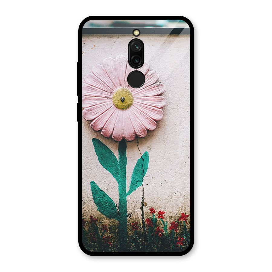 Creativity Flower Glass Back Case for Redmi 8