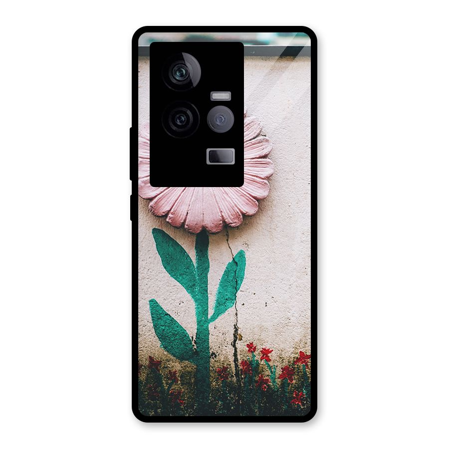 Creativity Flower Glass Back Case for Vivo iQOO 11 5G