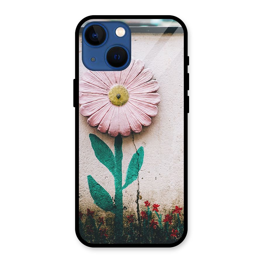 Creativity Flower Glass Back Case for iPhone 13 Mini