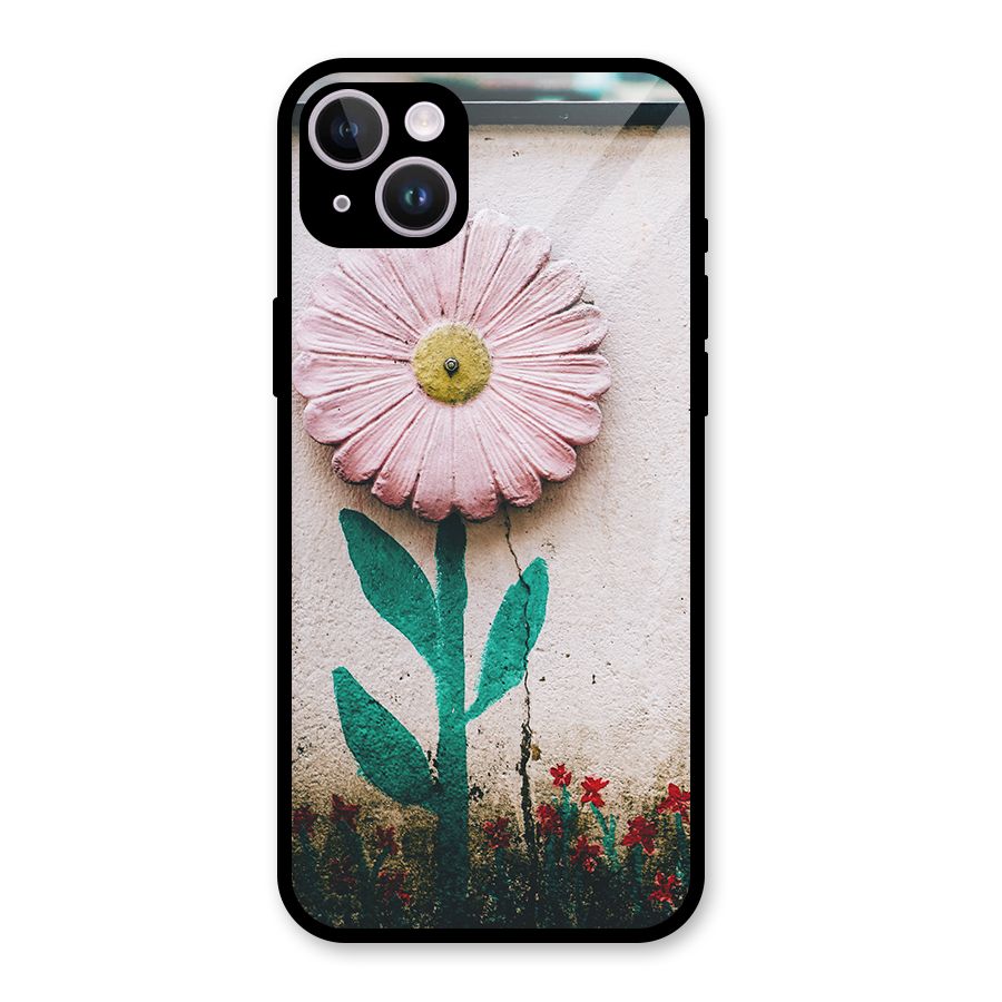 Creativity Flower Glass Back Case for iPhone 14 Plus