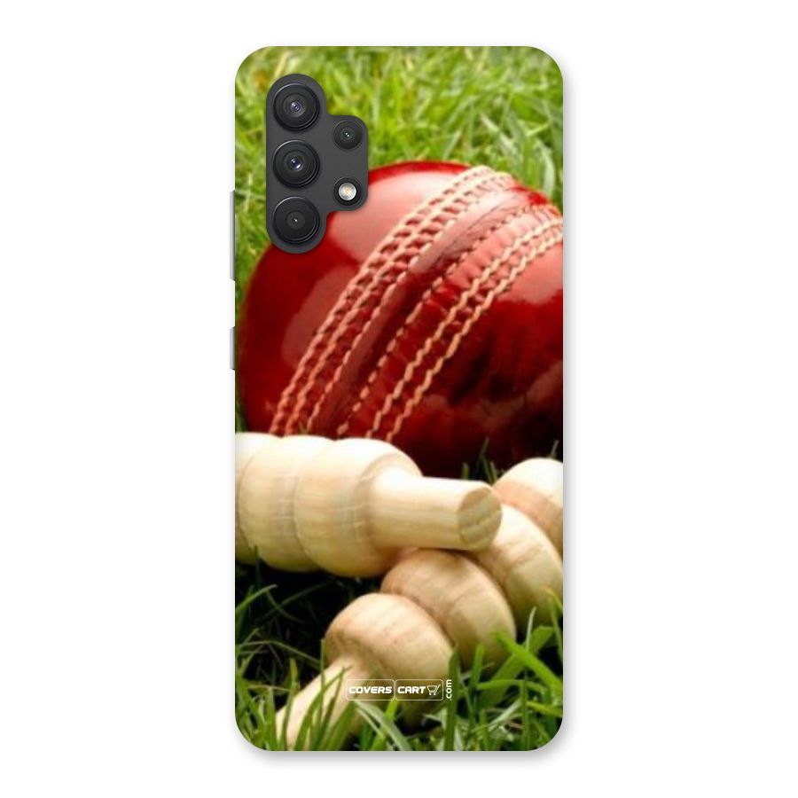 Cricket Ball and Stumps Back Case for Galaxy A32