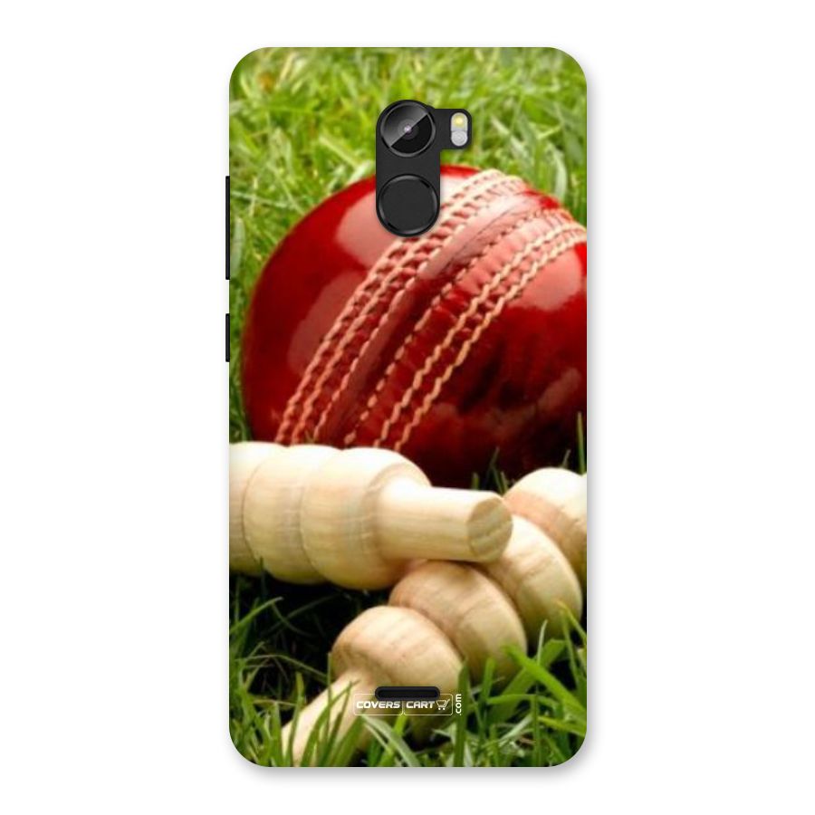 Cricket Ball and Stumps Back Case for Gionee X1