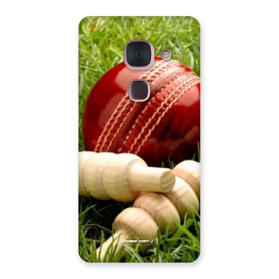 Cricket Ball and Stumps Back Case for Le Max 2