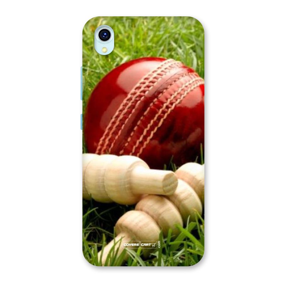 Cricket Ball and Stumps Back Case for Vivo Y1s