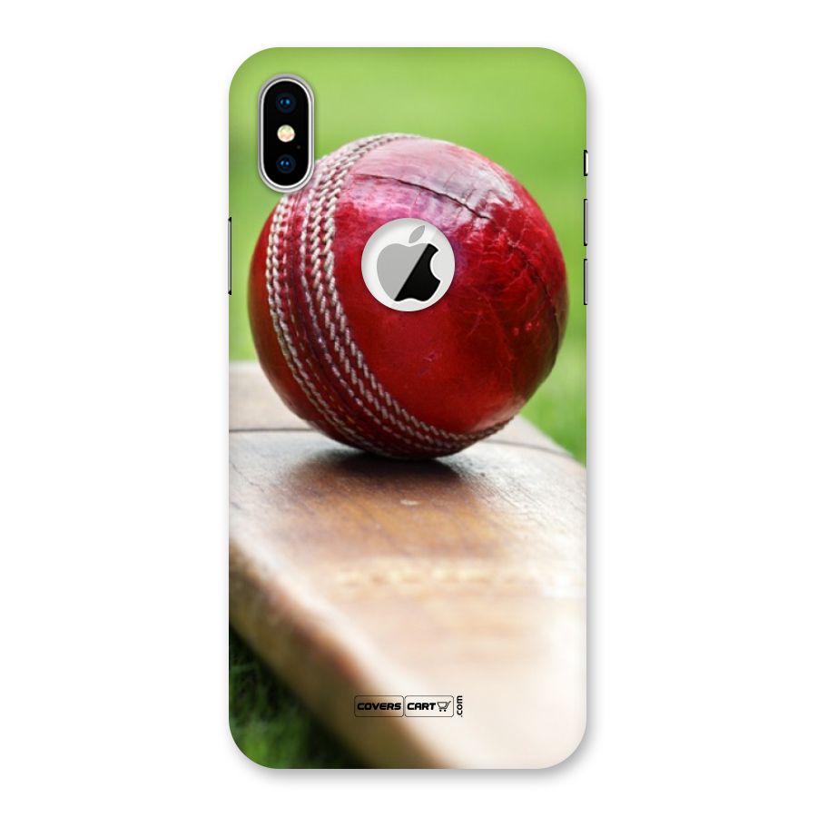 Cricket Bat Ball Back Case for iPhone X Logo Cut