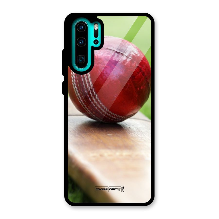 Cricket Bat Ball Glass Back Case for Huawei P30 Pro