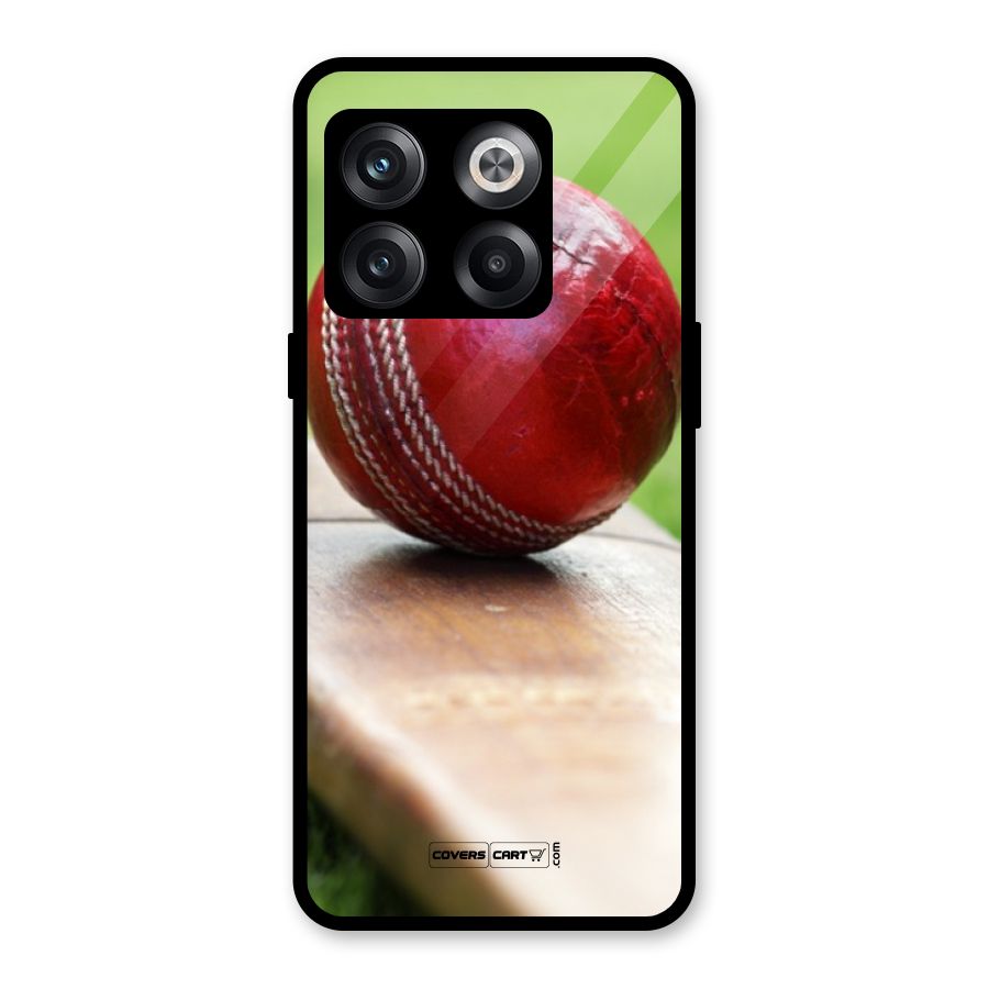 Cricket Bat Ball Glass Back Case for OnePlus 10T