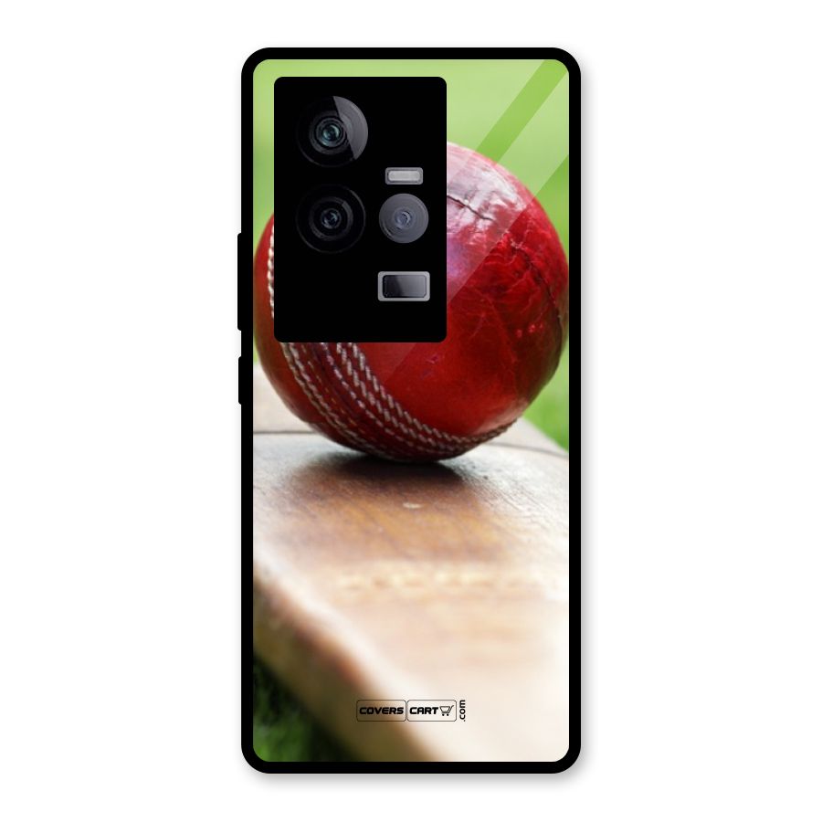 Cricket Bat Ball Glass Back Case for Vivo iQOO 11 5G