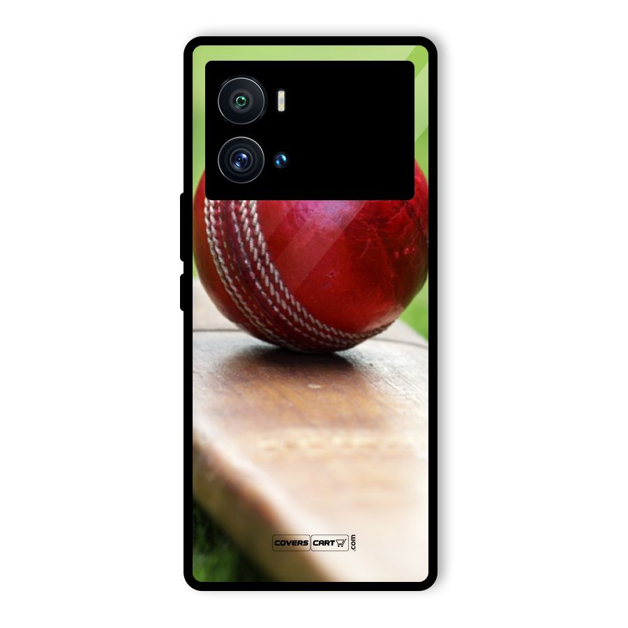 Cricket Bat Ball Glass Back Case for Vivo iQOO 9 Pro